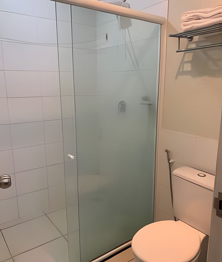 Luxuoso Apart Hotel Village c/ vista para piscina