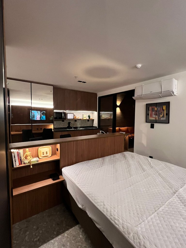 Flat de Luxo com Área Arborizada