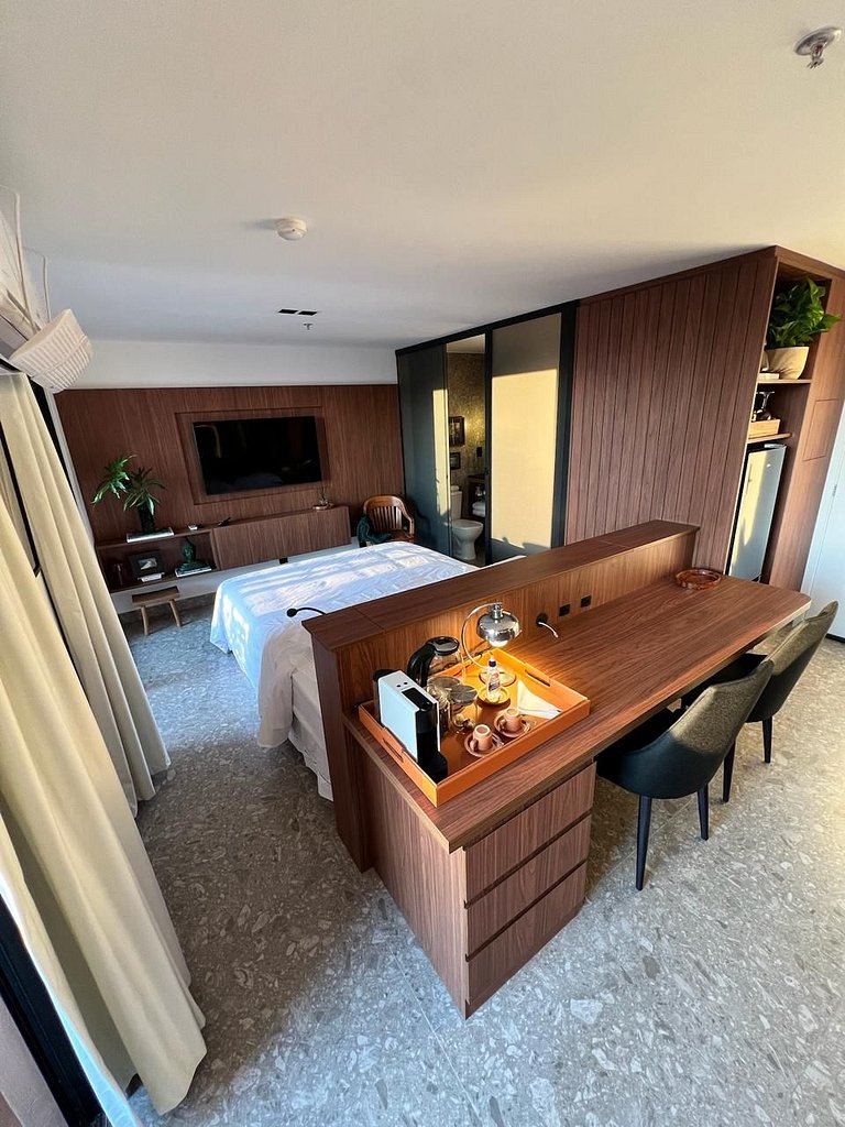Flat de Luxo com Área Arborizada